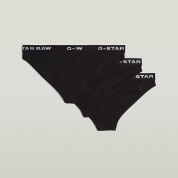 Bikini Slip Set Van 3 - Zwart - Dames