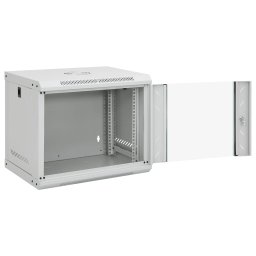 vidaXL Netwerk kabinet met opslag Grey 530 x 400 x 450 mm Staal