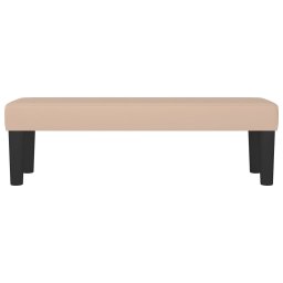 vidaXL Bankje 100x30x30 cm kunstleer cappuccinokleurig
