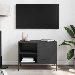 vidaXL Tv-meubel 68x39x50,5 cm staal zwart