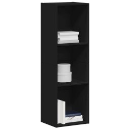 vidaXL Boekenkast/tv-meubel 36x30x114 cm bewerkt hout zwart