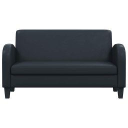 vidaXL Bankstel kunstleer zwart 2-delig