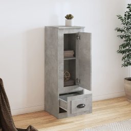vidaXL Hoge kast 36x35,5x103,5 cm bewerkt hout betongrijs
