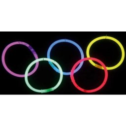 Glow armband breeklicht ass. kleuren 100st.
