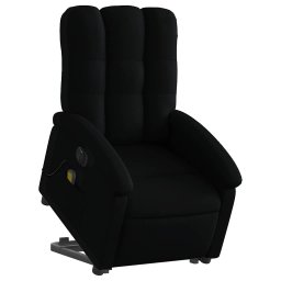 vidaXL Sta-op-massagestoel elektrisch verstelbaar stof zwart