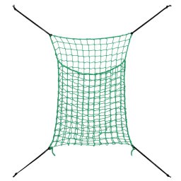 vidaXL Hooinetten 2 st 90x60 cm rechthoekig polypropeen groen