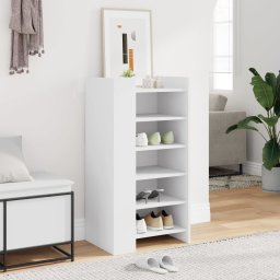 vidaXL Schoenenkast 52x37,5x100 cm bewerkt hout wit