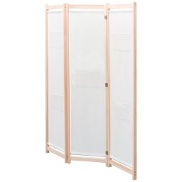 vidaXL Kamerscherm met 3 panelen 120x170x4 cm stof crème