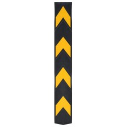 vidaXL Hoekbeschermers reflecterend 80 cm rubber 5 st