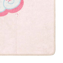 vidaXL Kindervloerkleed eenhoorn wasbaar 160x230 cm groen