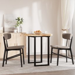 vidaXL Tafelblad rond Ø 70x4 cm massief acaciahout