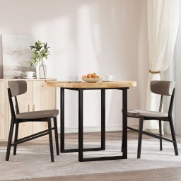 vidaXL Tafelblad rond Ø 90x4 cm massief acaciahout