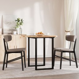 vidaXL Tafelblad rond Ø 80x2 cm massief acaciahout
