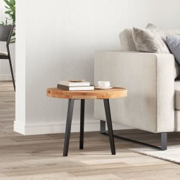 vidaXL Tafelblad rond Ø 50x4 cm massief acaciahout