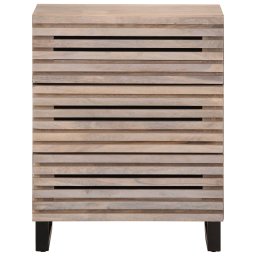 vidaXL Dressoir 60x34x75 cm massief mangohout wit