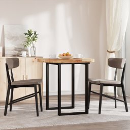 vidaXL Tafelblad rond Ø 80x4 cm massief acaciahout