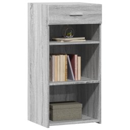 vidaXL Dressoir 45x42,5x93 cm bewerkt hout grijs sonoma eikenkleurig