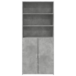 vidaXL Hoge kast 80x42,5x185 cm bewerkt hout betongrijs