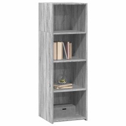 vidaXL Hoge kast 40x41x124 cm bewerkt hout grijs sonoma eikenkleurig