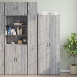 vidaXL Wandkast 30x42,5x40 cm bewerkt hout grijs sonoma eikenkleurig