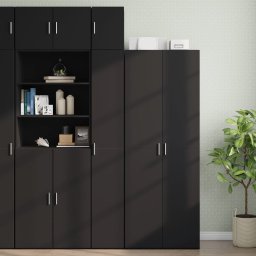 vidaXL Wandkast 30x42,5x40 cm bewerkt hout zwart