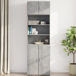 vidaXL Wandkast 70x42,5x40 cm bewerkt hout betongrijs