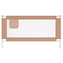 vidaXL Bedhekje peuter 160x25 cm stof taupe
