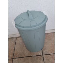 MaxiTon afvalemmer afvalbak met deksel 23 liter polypropyleen groen
