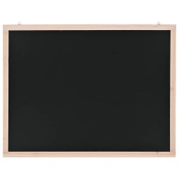 vidaXL Krijtbord voor aan de wand 60x80 cm cederhout
