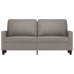 vidaXL Tweezitsbank 140 cm stof taupe