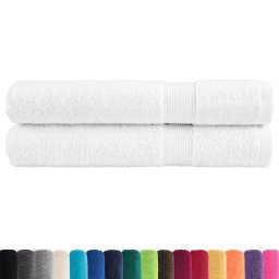vidaXL Saunadoeken SOLUND 2 st 600 g/m² 80x200 cm wit