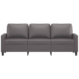 vidaXL Driezitsbank 180 cm kunstleer grijs
