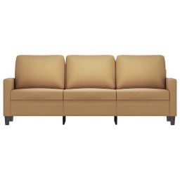 vidaXL Driezitsbank 180 cm fluweel bruin