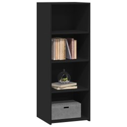 vidaXL Hoge kast 45x41x124 cm bewerkt hout zwart