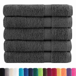 vidaXL Handdoeken SOLUND 25 st 600 g/m² 30x50 cm antracietkleur