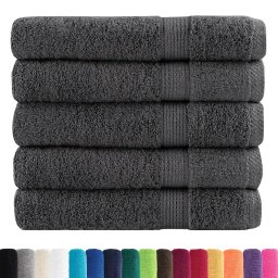 vidaXL Saunadoeken SOLUND 25 st 600 g/m² 80x200 cm antracietkleur