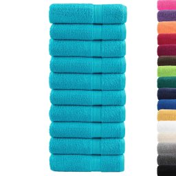 vidaXL Badhanddoeken SOLUND 10 st 600 g/m² 100x150 cm