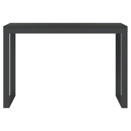 vidaXL Computerbureau 110x60x73 cm spaanplaat zwart