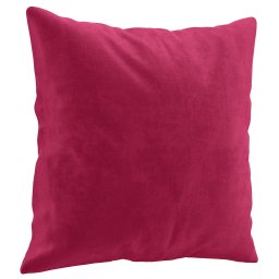 vidaXL Sierkussens 2 st 40x40 cm fluweel wijnrood