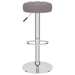 vidaXL Barkrukken 2 st stof taupe