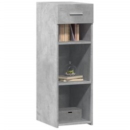 vidaXL Dressoir 30x42,5x93 cm bewerkt hout betongrijs