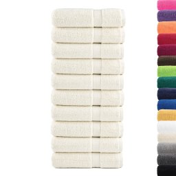 vidaXL Badhanddoeken SOLUND 10 st 600 g/m² 100x150 cm
