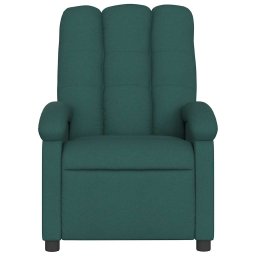 vidaXL Fauteuil verstelbaar stof donkergroen
