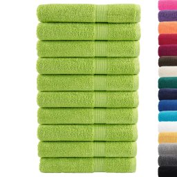 vidaXL Handdoeken SOLUND 10 st 600 g/m² 100x200 cm appelgroen
