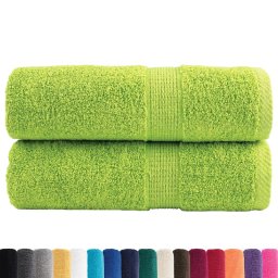 vidaXL Gastendoekjes SOLUND 2 st 600 g/m² 30x50 cm appelgroen