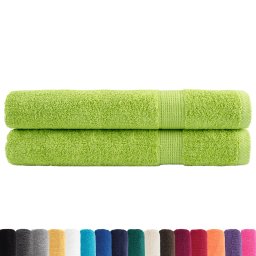 vidaXL Handdoeken SOLUND 2 st 600 g/m² 100x200 cm appelgroen