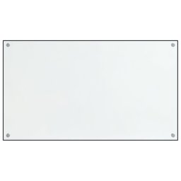 vidaXL Spatschermen keuken 2 st 70x50 cm gehard glas transparant