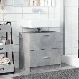 vidaXL Wastafelkast 59x37x59 cm bewerkt hout betongrijs