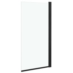 vidaXL Douchewand 68x130 cm ESG zwart