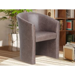 Fauteuil CARLOS donkerbruin